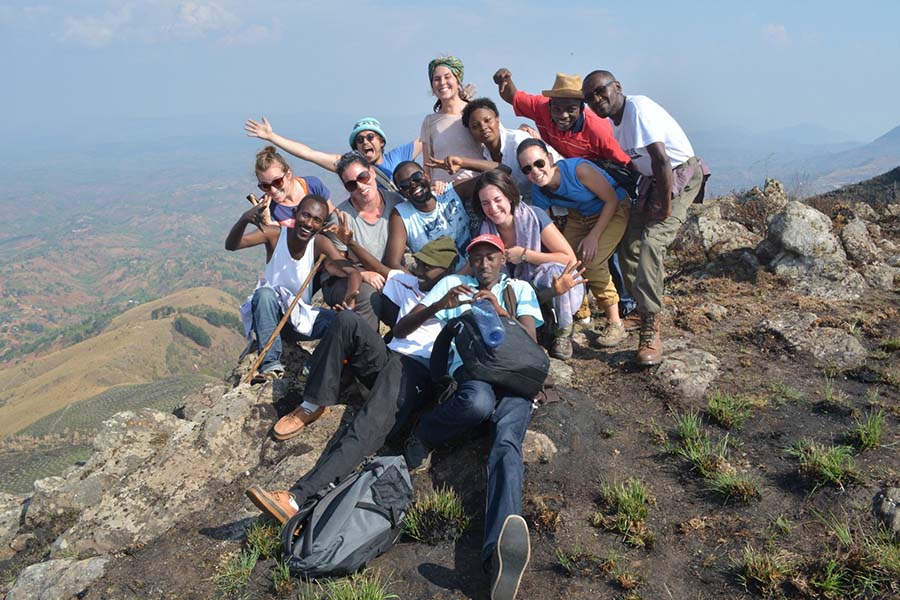 Tevel Fellowship Burundi 2014 on their first field visit to the villages.
